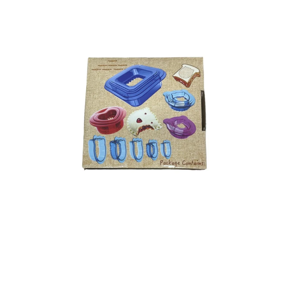 Square Sandwich Cutter Two Sizes Blue